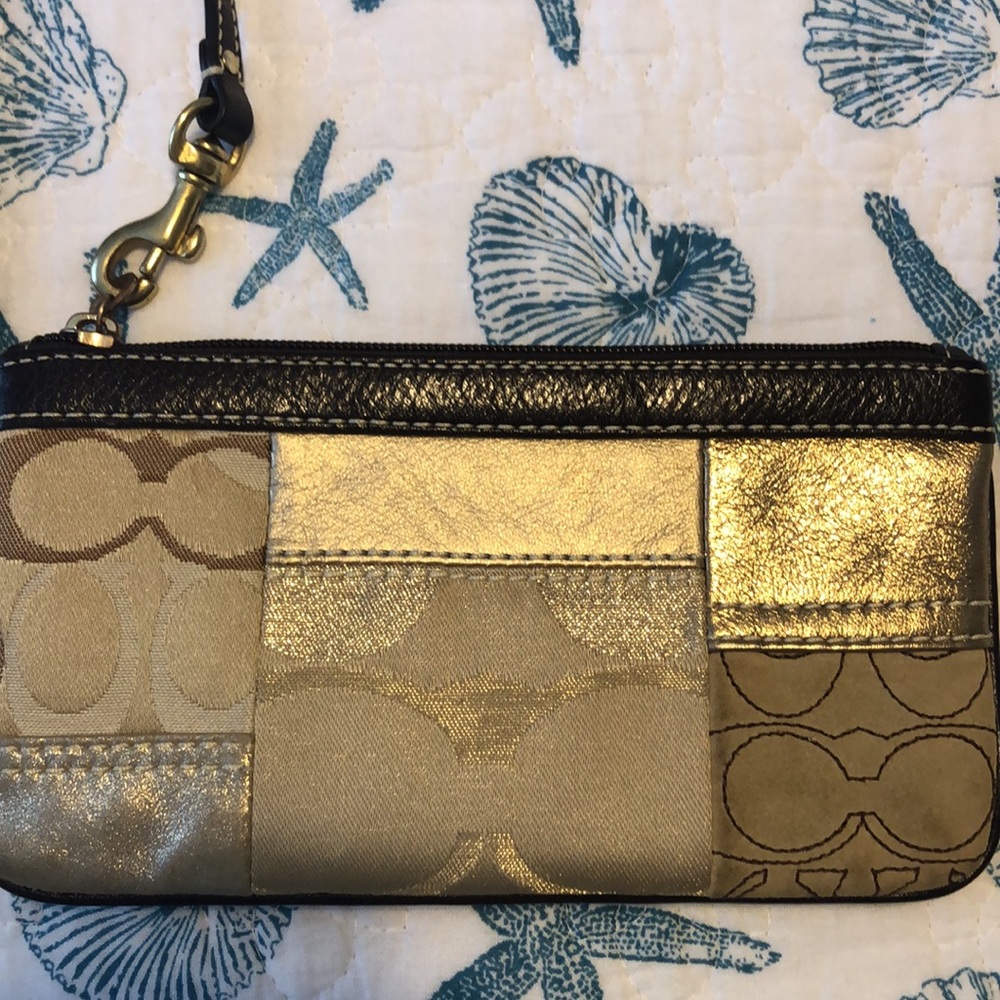 Patchwork Coach Wristlet - image 2